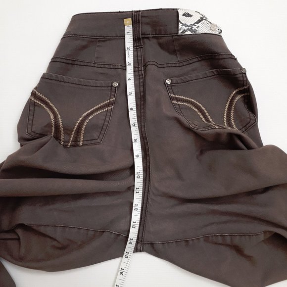 POINT ZERO Vintage Boot Cut Jeans in Chocolate Brown Ombré Fade - Picture 7 of 16